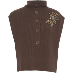 Liu Jo, Dames, Truien, Bruin, Maat: M Wol,