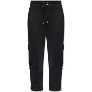 Balmain Sweatpants met logo , Black , Heren , Maat: XL