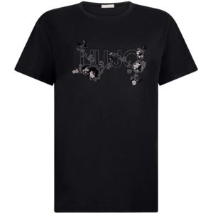 Liu Jo, Heren, Tops, Zwart, Maat: XS Katoen,