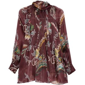 Etro, Dames, Blouses & Shirts, Veelkleurig, Maat: S Zijde,