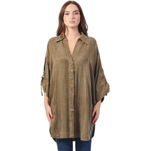 Hugo Boss - Dacta Cape Jacket - Groen - Zachte Stof - Verborgen Sluiting