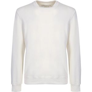 Original Vintage, Heren, Sweatshirts & Hoodies, Wit, Maat: S Linnen,