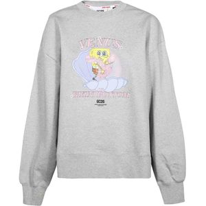 Gcds, Dames, Sweatshirts & Hoodies, Grijs, Maat: XS Katoen,