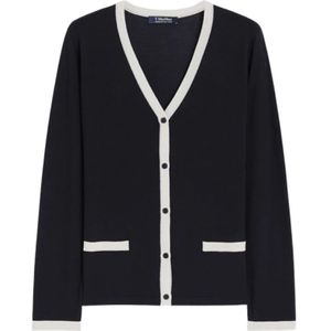 Max Mara, Dames, Truien, Blauw, Maat: S Wol,