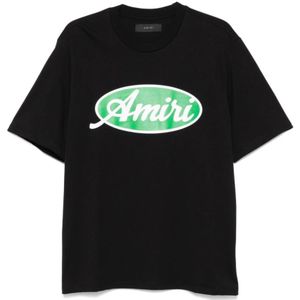 Amiri, Heren, Tops, Zwart, Maat: L Katoen,