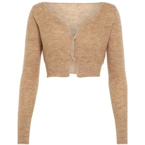 Jacquemus, Dames, Truien, Bruin, Maat: S Mohair,