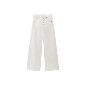Woolrich Wide Jeans , White , Dames , Maat: W29