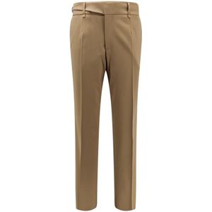 Dolce & Gabbana, Heren, Broeken, Bruin, Maat: L Wol,