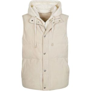 Eleventy, Heren, Jassen, Beige, Maat: XL Suède,