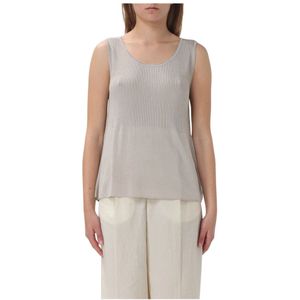 A.p.c., Dames, Tops, Grijs, Maat: S Viscose,
