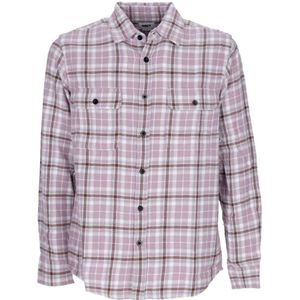 Obey, Heren, Overhemden, Veelkleurig, Maat: S Flanel,