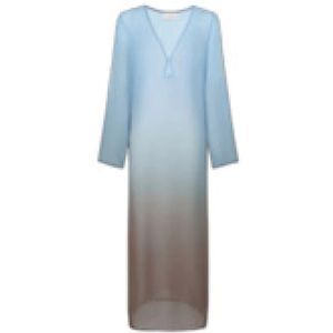 Saint Barth, Dames, Jurken, Blauw, Maat: M Poliester,