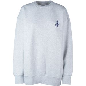 JW Anderson, Dames, Sweatshirts & Hoodies, Grijs, Maat: XS Katoen,