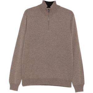 Corneliani, Heren, Truien, Beige, Maat: 4XL Wol,