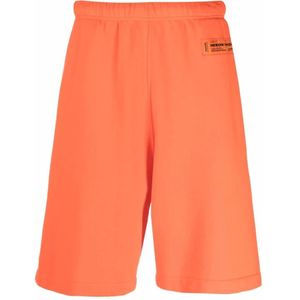 Heron Preston, Heren, Korte broeken, Oranje, Maat: L Katoen,