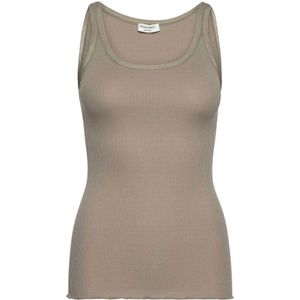 Rosemunde, Dames, Tops, Bruin, Maat: L