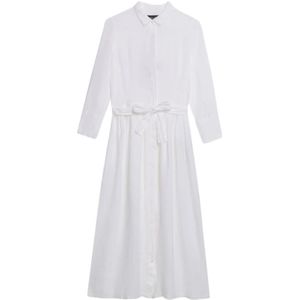 Brooks Brothers, Dames, Jurken, Wit, Maat: XS Linnen,