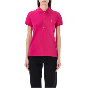 Polo Ralph Lauren, Dames, Tops, Roze, Maat: L Katoen,