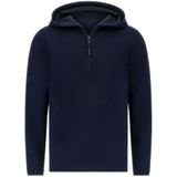 Boggi Milano - Sweatshirt - Navy - Halve Rits - Lange Mouw