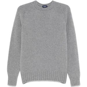 Drumohr, Heren, Truien, Grijs, Maat: L Wol,