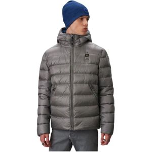 Blauer, Heren, Jassen, Grijs, Maat: 3XL Nylon,