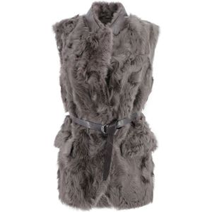 Brunello Cucinelli, Dames, Jassen, Bruin, Maat: XS Zijde,