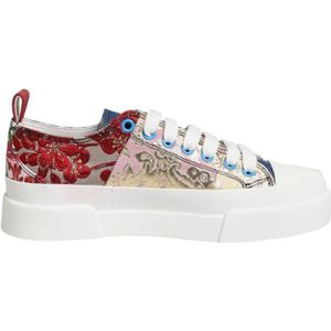 Dolce & Gabbana, Dames, Schoenen, Veelkleurig, Maat: 35 EU Katoen,