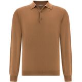 Boggi Milano - Shirt - Ombregrijs - Lange Mouw - Polokraag