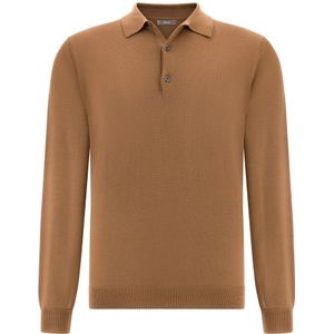 Boggi Milano - Shirt - Ombregrijs - Lange Mouw - Polokraag