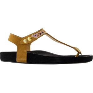 Isabel Marant, Dames, Schoenen, Beige, Maat: 36 EU Leer,