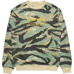 Maharishi, Heren, Sweatshirts & Hoodies, Groen, Maat: M Katoen,