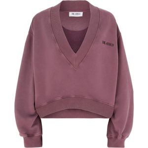 The Attico, Dames, Sweatshirts & Hoodies, Paars, Maat: 2XS Katoen,