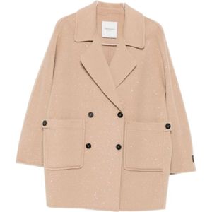 Ermanno Scervino, Dames, Mantels, Beige, Maat: XS