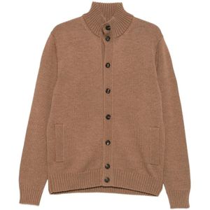 Zanone, Heren, Truien, Bruin, Maat: 2XL Wol,