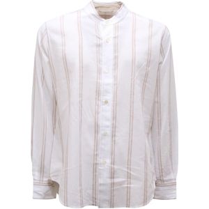 Eleventy, Heren, Overhemden, Wit, Maat: S Linnen,