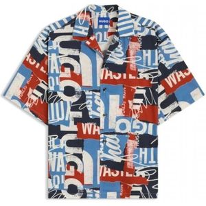 Hugo, Heren, Overhemden, Veelkleurig, Maat: M Katoen,