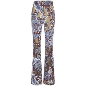 Etro, Dames, Broeken, Veelkleurig, Maat: XS Nylon,