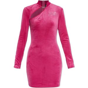 Versace Jeans Couture, Dames, Jurken, Roze, Maat: XS Poliester,