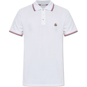 Moncler, Heren, Tops, Wit, Maat: S Katoen,