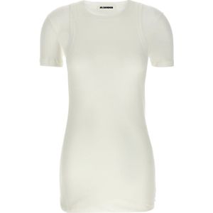 Jil Sander, Dames, Tops, Wit, Maat: 2XS Katoen,