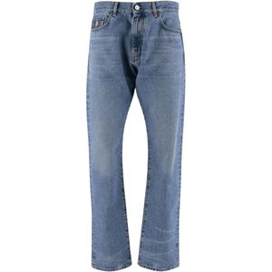 Versace, Heren, Jeans, Blauw, Maat: W33 Denim,
