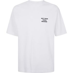 Drole de Monsieur, Heren, Tops, Wit, Maat: S Katoen,