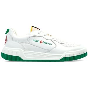 Casablanca Leren sportschoenen , White , Heren , Maat: 43 1/2 EU