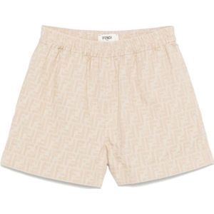Fendi - Korte Broeken - Beige - Linnen