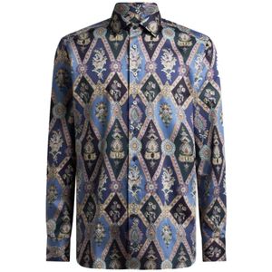 Etro, Heren, Overhemden, Veelkleurig, Maat: L Katoen,