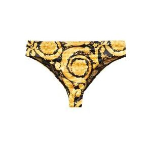 Versace Gouden Barocco Print Slip , Multicolor , Dames , Maat: S