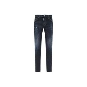 Dsquared2 Moderne Slim Fit Denim Jeans , Blue , Heren , Maat: 2XS