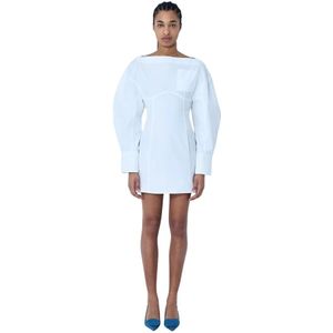 Jacquemus, Dames, Jurken, Wit, Maat: XS Katoen,