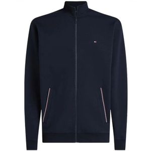 Tommy Hilfiger, Heren, Sweatshirts & Hoodies, Blauw, Maat: 2XL Katoen,