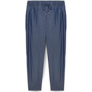 Fiorella Rubino, Dames, Broeken, Blauw, Maat: L